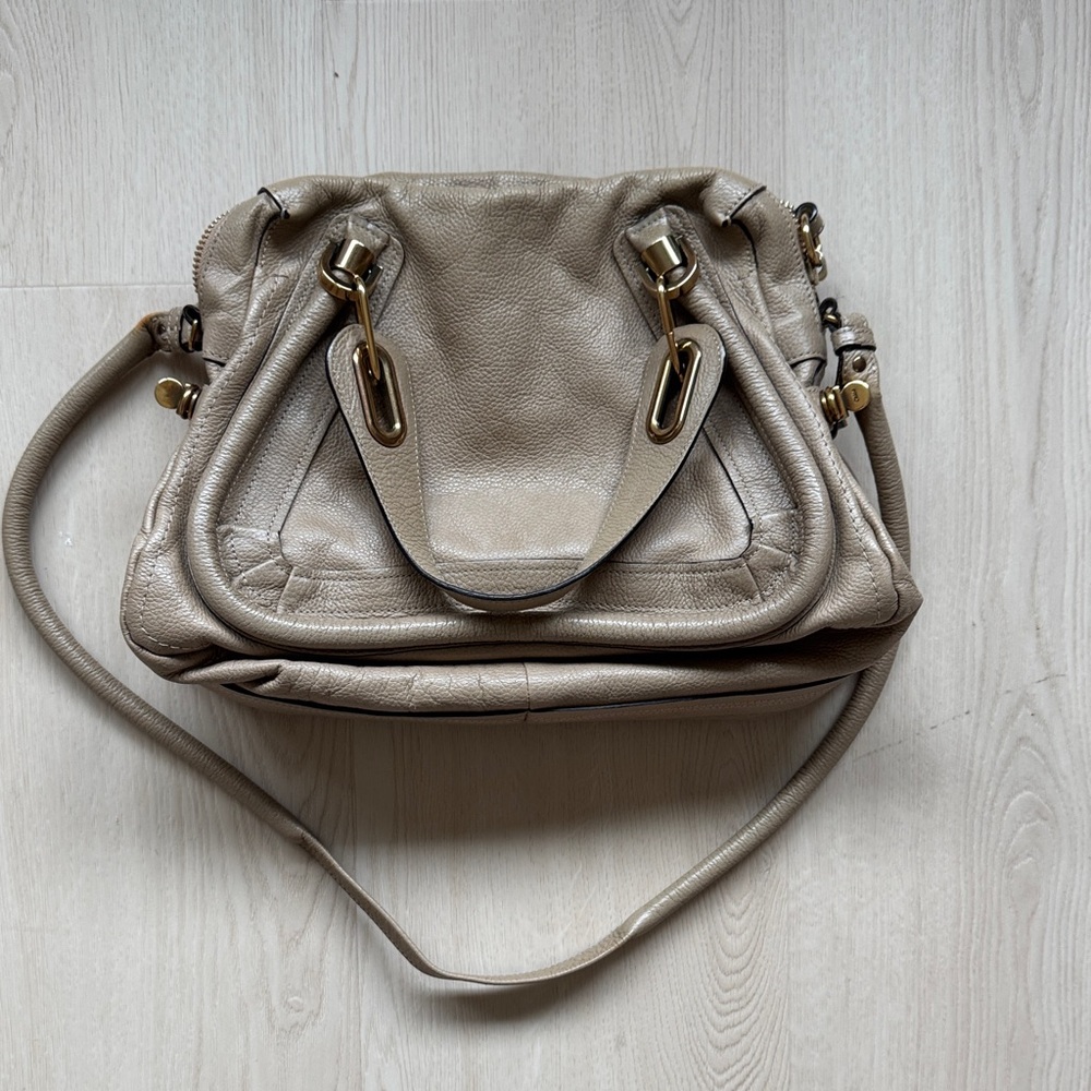 Chloe Tan Paraty Leather Handbag